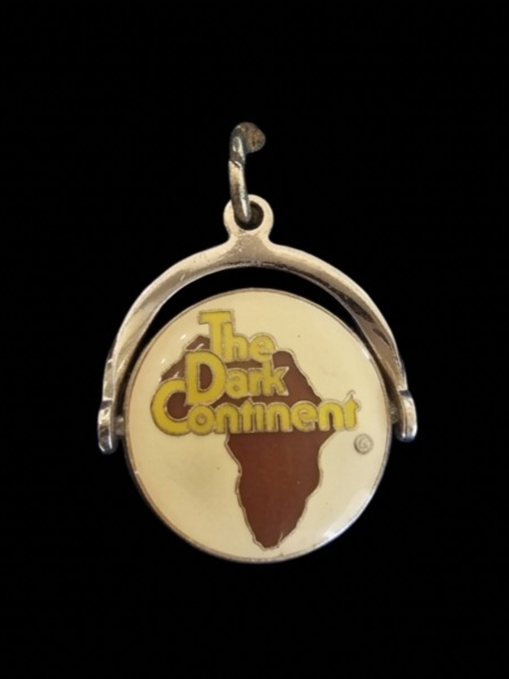 Vintage Sterling Silver Busch Gardens Tampa Spinner Charm Africa